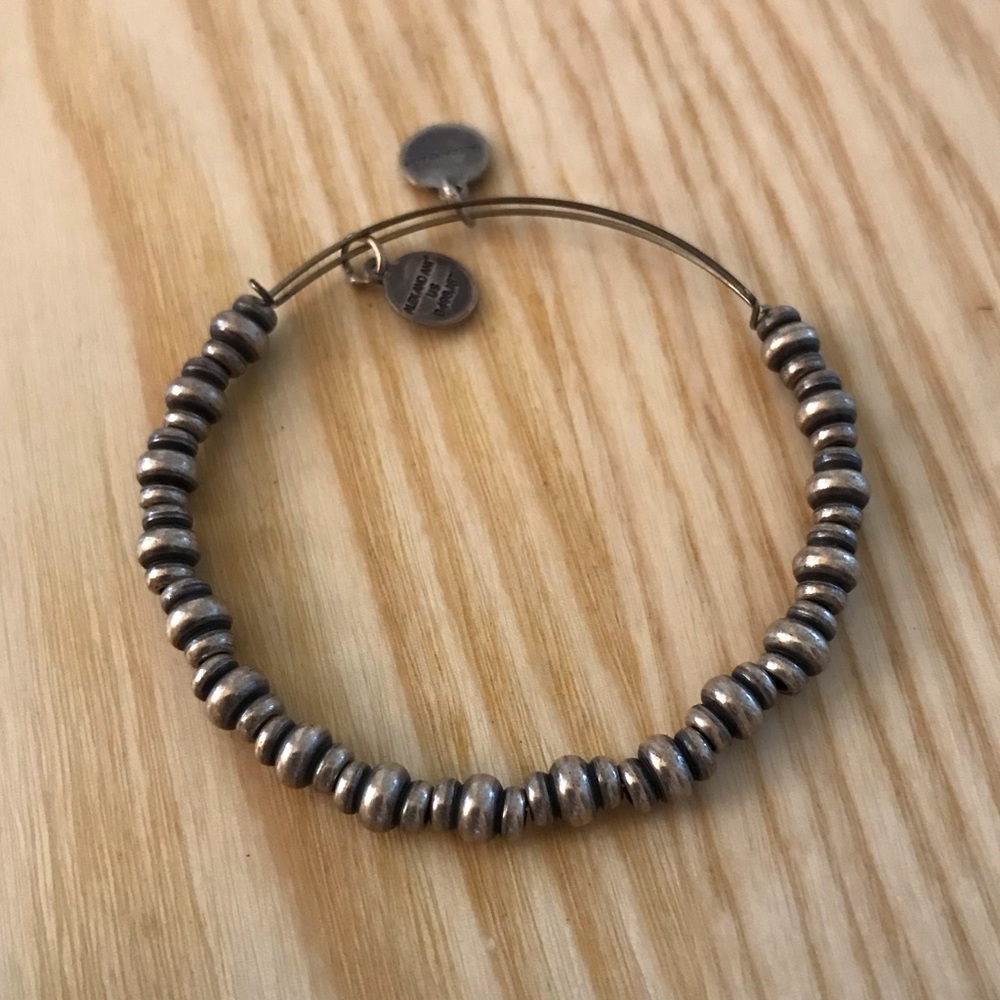 Alex and Ani Beaded Bangle Bracelet - Silver